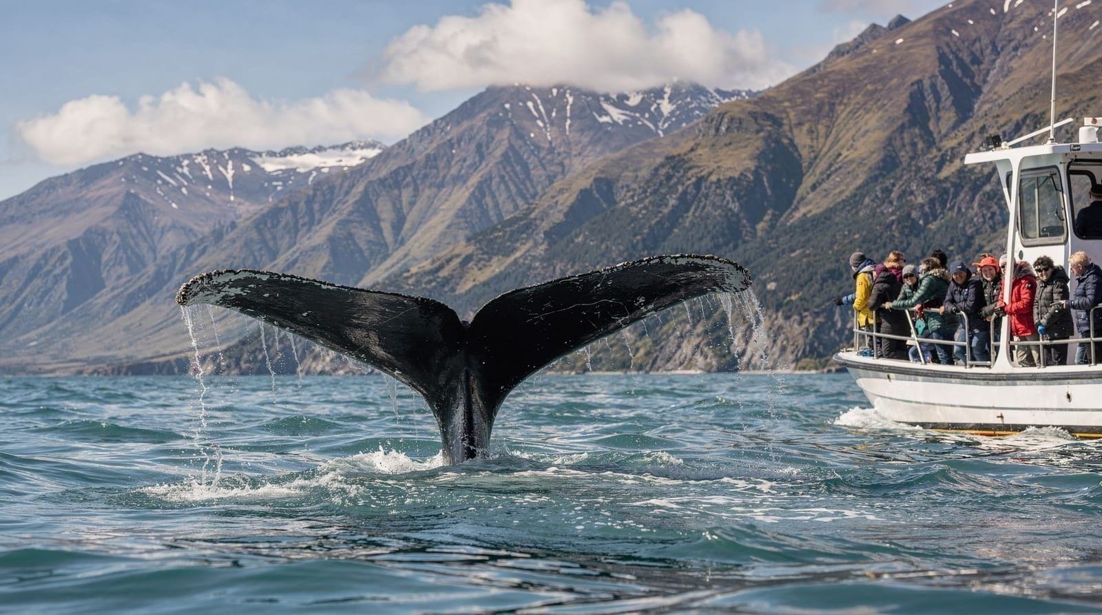 Kaikōura whale-watching guide — Kaikoura whale-watching guide: cruise versus scenic flight, sperm whale sighting