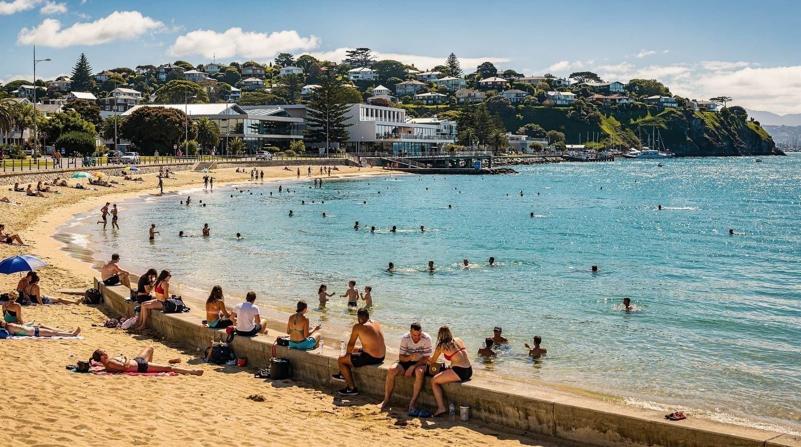 Wellington in summer — Wellington in summer (December-February): 18-25°C days, the calmest stretch of t